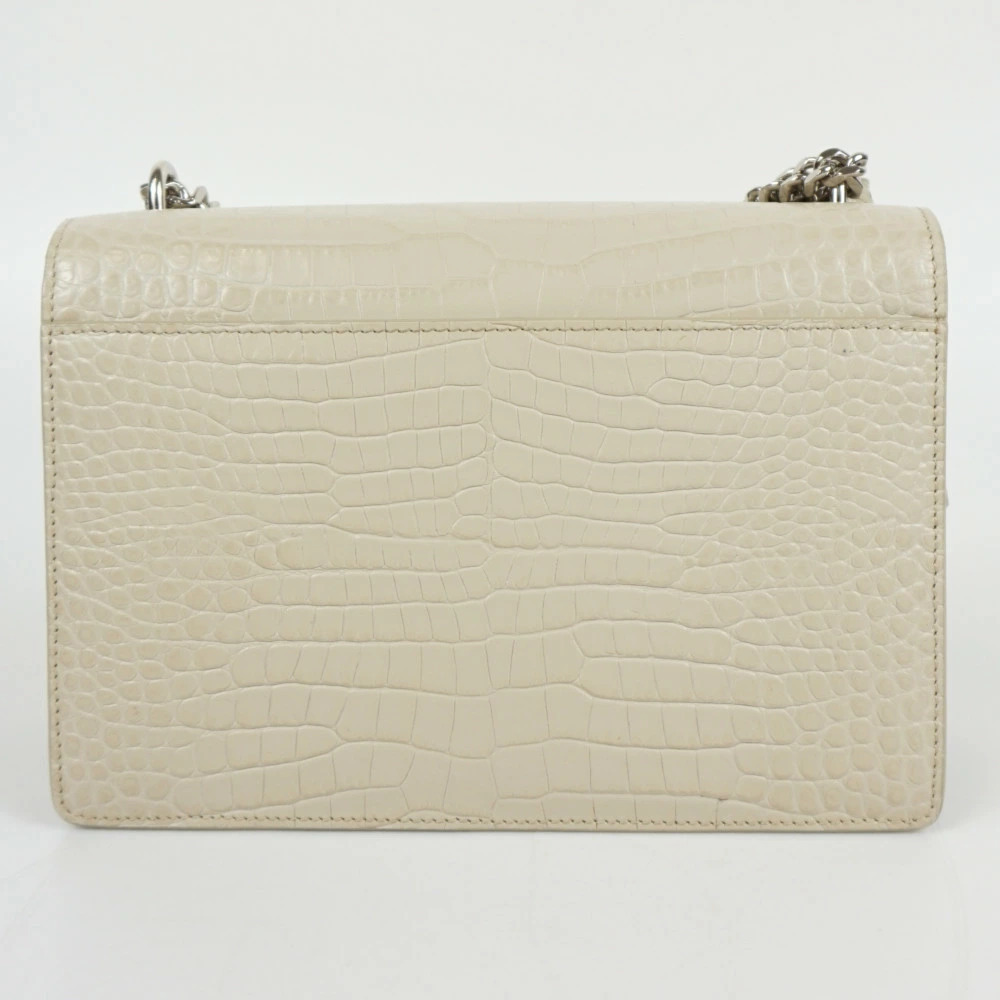 SAINT LAURENT Sunset Chain Bag Beige Cream YSL Shoulder Crossbody
